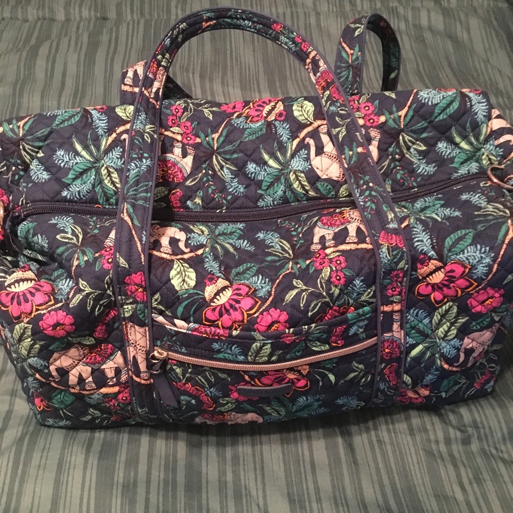 Vera Bradley floral duffel bag